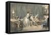 Social Scenes, France, C19-H de Montaut-Framed Stretched Canvas