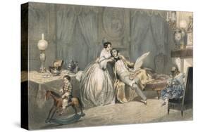 Social Scenes, France, C19-H de Montaut-Stretched Canvas