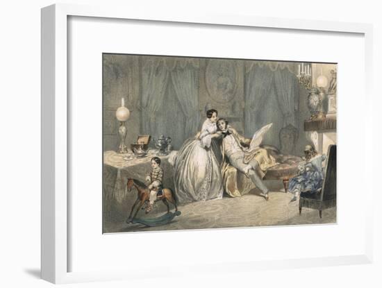 Social Scenes, France, C19-H de Montaut-Framed Art Print