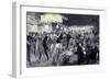 Social Season on Island of Capri, 1926, by Ugo Matania (1888-1979), Tempera in Black and White-null-Framed Giclee Print