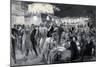 Social Season on Island of Capri, 1926, by Ugo Matania (1888-1979), Tempera in Black and White-null-Mounted Giclee Print