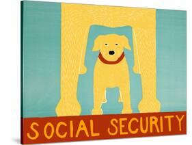 Social Security Yellow-Stephen Huneck-Stretched Canvas