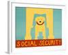 Social Security Yellow-Stephen Huneck-Framed Giclee Print