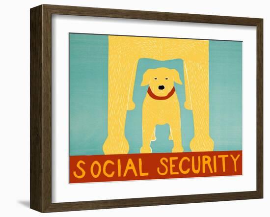 Social Security Yellow-Stephen Huneck-Framed Giclee Print