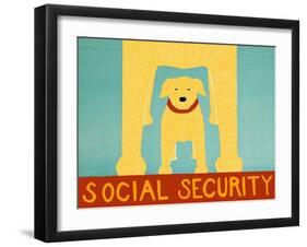 Social Security Yellow-Stephen Huneck-Framed Giclee Print