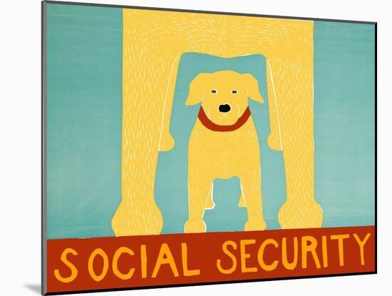 Social Security Yellow-Stephen Huneck-Mounted Giclee Print