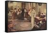 Social, Singing at Party-Albert Guillaume-Framed Stretched Canvas