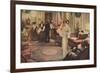 Social, Singing at Party-Albert Guillaume-Framed Premium Giclee Print