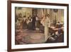 Social, Singing at Party-Albert Guillaume-Framed Premium Giclee Print