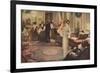 Social, Singing at Party-Albert Guillaume-Framed Premium Giclee Print