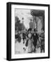 Social, Vienna Street-August Mandlick-Framed Art Print