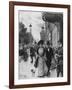 Social, Vienna Street-August Mandlick-Framed Art Print