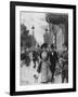 Social, Vienna Street-August Mandlick-Framed Art Print