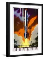 Socialism Is Our Launching Pad-null-Framed Art Print