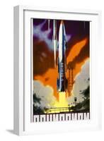 Socialism Is Our Launching Pad-null-Framed Art Print