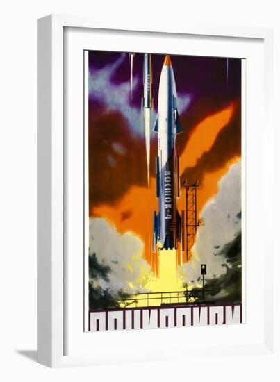 Socialism Is Our Launching Pad-null-Framed Art Print