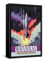 Socialism, The Vostok Rocket-null-Framed Stretched Canvas