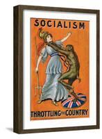 Socialism, Throttling the Country, C.1930-null-Framed Giclee Print