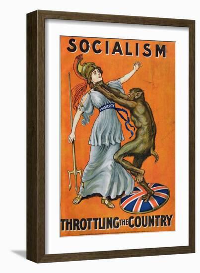 Socialism, Throttling the Country, C.1930-null-Framed Giclee Print