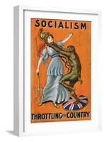 Socialism, Throttling the Country, C.1930-null-Framed Giclee Print