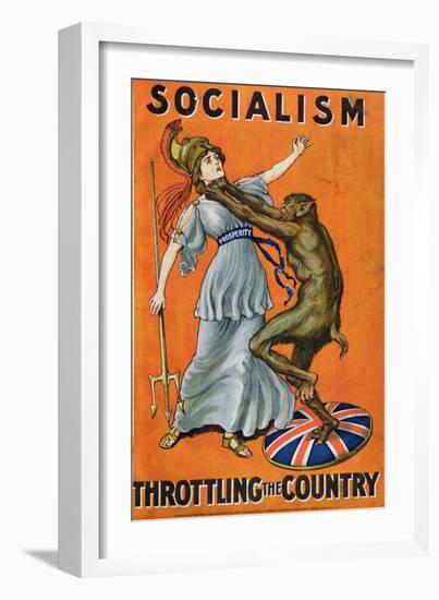 Socialism, Throttling the Country, C.1930-null-Framed Giclee Print