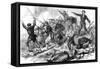 Socialists Fighting to the Death; Paris Commune, 1871-null-Framed Stretched Canvas