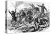 Socialists Fighting to the Death; Paris Commune, 1871-null-Stretched Canvas