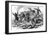 Socialists Fighting to the Death; Paris Commune, 1871-null-Framed Art Print