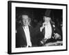 Socialite Lucius Beebe Drinking Champagne in Opera Club on Opening Night of Metropolitan Opera-Alfred Eisenstaedt-Framed Premium Photographic Print