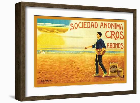 Sociedad Anonima Cros Abonos-C. Oliver-Framed Art Print