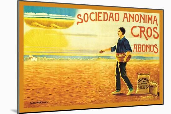 Sociedad Anonima Cros Abonos-C. Oliver-Mounted Art Print