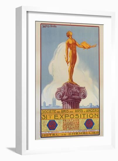 Societe Des Amis Des Arts D'Angers Exposition Poster-E. Henry Karcher-Framed Giclee Print