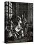 Society, 18th Century, Musician, Harpist,-null-Stretched Canvas