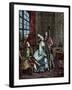 Society, 18th Century, Musician, Harpist-null-Framed Giclee Print