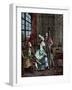 Society, 18th Century, Musician, Harpist-null-Framed Giclee Print