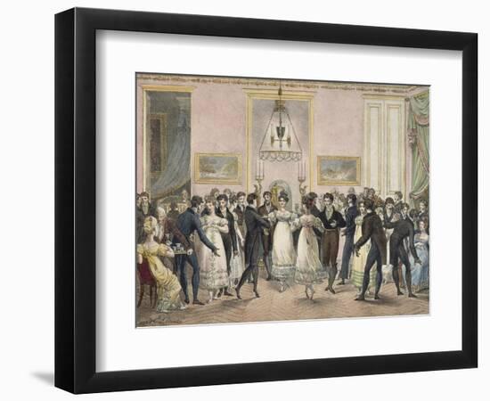 Society Ball by Hippolyte Lecomte, 1819-null-Framed Giclee Print