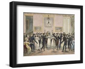 Society Ball by Hippolyte Lecomte, 1819-null-Framed Giclee Print