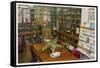 Society for Physical Research Office -Library-null-Framed Stretched Canvas