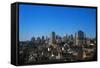 Society Hill and Philadelphia Skyline-null-Framed Stretched Canvas