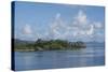 Society Islands, French Polynesia. Palm Tree Lined Waterfront View-Cindy Miller Hopkins-Stretched Canvas