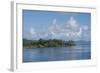 Society Islands, French Polynesia. Palm Tree Lined Waterfront View-Cindy Miller Hopkins-Framed Photographic Print