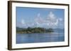 Society Islands, French Polynesia. Palm Tree Lined Waterfront View-Cindy Miller Hopkins-Framed Photographic Print