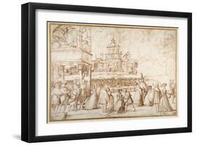 Society Scene-Joerg The Elder Breu-Framed Premium Giclee Print