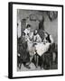 Society, Working Family Playing Cards at Home. L. Rulf, 1887-null-Framed Giclee Print