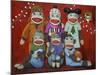 Sock Doll Family Portrait-Leah Saulnier-Mounted Giclee Print