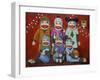 Sock Doll Family Portrait-Leah Saulnier-Framed Giclee Print