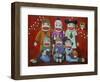 Sock Doll Family Portrait-Leah Saulnier-Framed Giclee Print