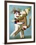 Sock Dolls Dancing-Leah Saulnier-Framed Giclee Print