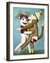 Sock Dolls Dancing-Leah Saulnier-Framed Giclee Print