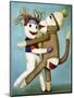 Sock Dolls Dancing-Leah Saulnier-Mounted Giclee Print